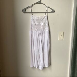 White Beach Coverup Sleeveless Dress spaghetti strap dress size S/M